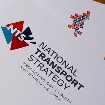 Cover of Transport Scotland's National Transport Strategy document.